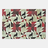 Feuille De Papier Cadeau Quilt de loup Howling (Devant)