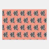 Feuille De Papier Cadeau Raccoon de Noël  (Devant 3)