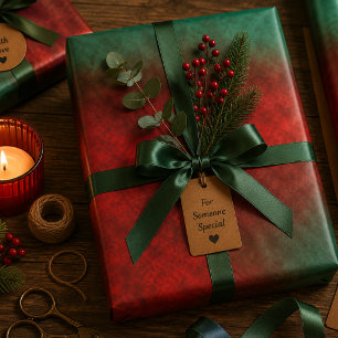 Feuille De Papier Cadeau Racines de Flamme