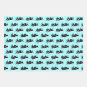 Feuille De Papier Cadeau Rafting de la rivière White Water (Devant)