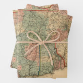 Feuille De Papier Cadeau Rail Road & Township Map of Massachusetts, 1879 (En situation)