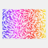 Feuille De Papier Cadeau Rainbow Art Theme Peinture Fille Anniversaire (Devant)