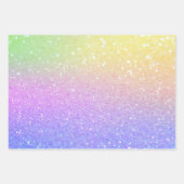 Feuille De Papier Cadeau Rainbow Ombre Trio (Devant 3)