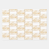 Feuille De Papier Cadeau Ramadan Kareem Gold Frame (Devant 2)