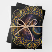 FEUILLE DE PAPIER CADEAU RAMADAN KAREEM MUBARAK 2024 EID MUBARAK (En situation)