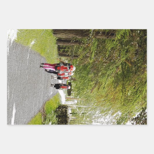 FEUILLE DE PAPIER CADEAU RANDONNÉE (Devant)