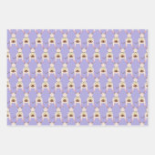 Feuille De Papier Cadeau Rat de Siamese avec gâteau d'anniversaire (Devant 3)