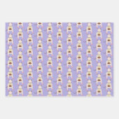 Feuille De Papier Cadeau Rat de Siamese avec gâteau d'anniversaire (Devant)