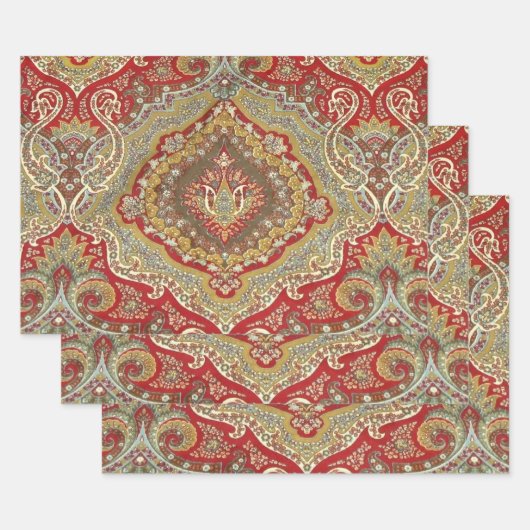 Feuille De Papier Cadeau Ratih Paisley (Lot)