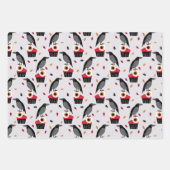 Feuille De Papier Cadeau Ravens, Eyeballs Cupcake Design Parfait Halloween (Devant)