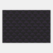 Feuille De Papier Cadeau Ravens gothiques et Black Heart Custom (Devant 2)