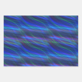 Feuille De Papier Cadeau Rayons multicolores lumineux (Devant)
