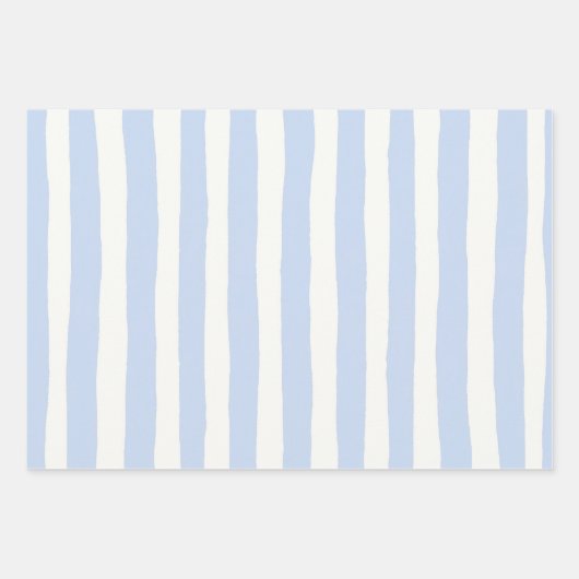 Feuille De Papier Cadeau Rayure classique peinte à la main sur le thème côt (Devant)