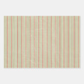 Feuille De Papier Cadeau Rayures (Devant)