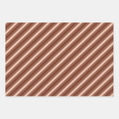 Feuille De Papier Cadeau Rayures de vacances (Devant)