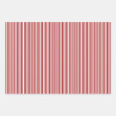 Feuille De Papier Cadeau Rayures Rouges & Blanches (Devant 3)