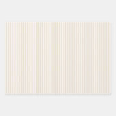 Feuille De Papier Cadeau Rayures Simples - Lin Souple (Devant)