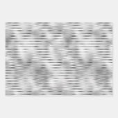 Feuille De Papier Cadeau Rayures violettes Glam (Devant 3)