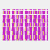 Feuille De Papier Cadeau Réctangles irrégulières modernes enveloppant le tr (Devant 2)