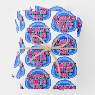 Feuille De Papier Cadeau Récupération FUN Géode 12 Étapes Slogan de récupér