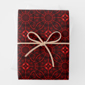 Feuille De Papier Cadeau Red Abstract (En situation)