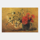 Feuille De Papier Cadeau Red And White Carnations by Vincent van Gogh (Devant 3)