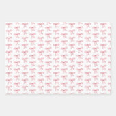 Feuille De Papier Cadeau Red Bow Hearts Valentine's Day Gifts (Devant 2)