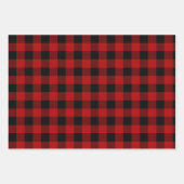 Feuille De Papier Cadeau Red Buffalo Plaid & Joyeux Noël (Devant 3)