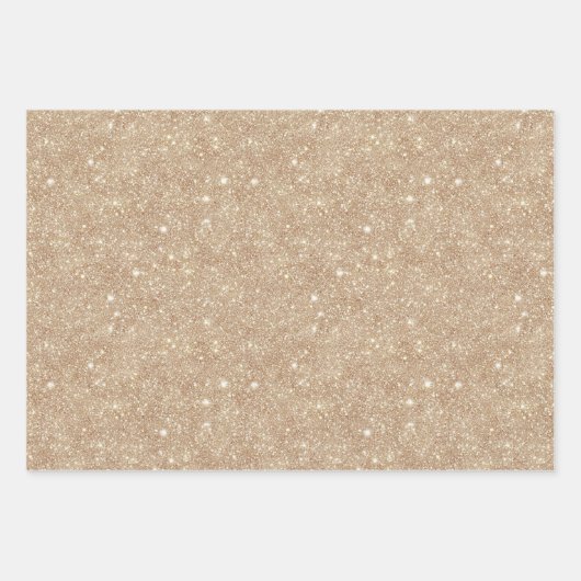 Feuille De Papier Cadeau Red Cherry Blush Cream Gold Glitter Christmas (Devant 3)