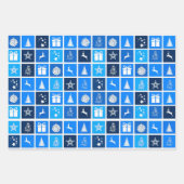 Feuille De Papier Cadeau Red Christmas Holiday Cute Tree Reinder (Devant 2)