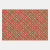 Feuille De Papier Cadeau Red Christmas Plaid (Devant)
