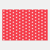 Feuille De Papier Cadeau Red Dot and Plaid Christmas Collection (Devant)