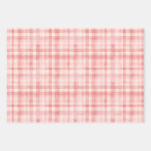 Feuille De Papier Cadeau Red Flannel Plaid Valentine's Day (Devant 3)
