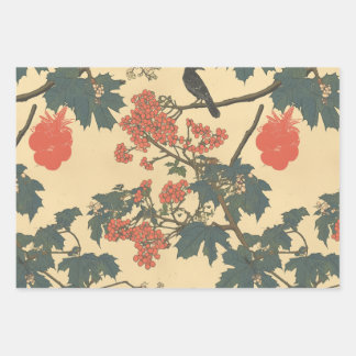 Feuille De Papier Cadeau "Red" for harvest and "Black" for eating
