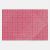 Feuille De Papier Cadeau Red Gingham Checks Design (Devant)
