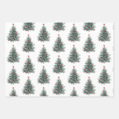 Feuille De Papier Cadeau Red Green Noël Père Noël (Devant 2)