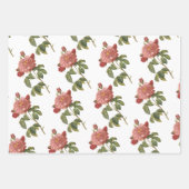 Feuille De Papier Cadeau Red Rose Pattern (Devant 3)