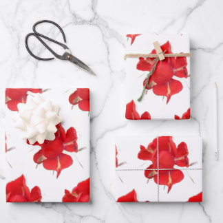 Feuille De Papier Cadeau Red Roses, 