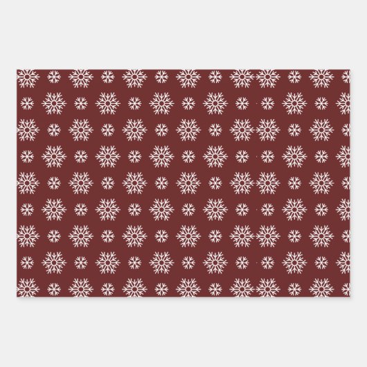Feuille De Papier Cadeau red rustic pattern Merry Christmas (Devant 3)