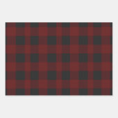 Feuille De Papier Cadeau red rustic pattern Merry Christmas (Devant)