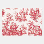 Feuille De Papier Cadeau Red Toile Holiday (Devant)