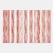 Feuille De Papier Cadeau Red White Stripes Christmas (Devant 3)