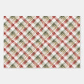 Feuille De Papier Cadeau Red White Stripes Christmas (Devant 2)