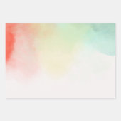 Feuille De Papier Cadeau Red Yellow Blush Tie (Devant 2)