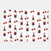 Feuille De Papier Cadeau Redwine et Cherry (Devant 2)