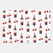 Feuille De Papier Cadeau Redwine et Cherry (Devant)