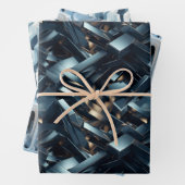 Feuille De Papier Cadeau Réflexions infinies : Conception 3D Mirror World (En situation)