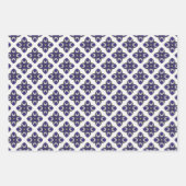 Feuille De Papier Cadeau Regal bleu tendance et Gold Luxury (Devant 2)