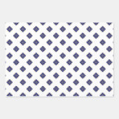 Feuille De Papier Cadeau Regal bleu tendance et Gold Luxury (Devant 3)