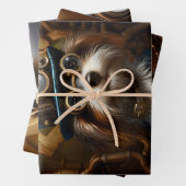 Feuille De Papier Cadeau Regroupé (En situation)